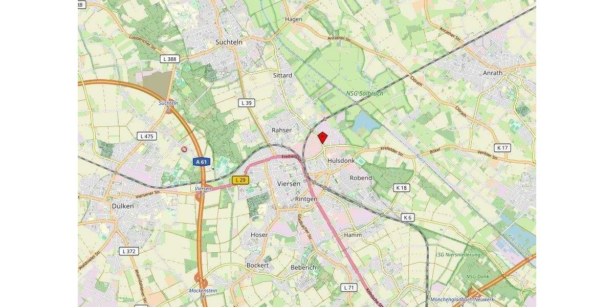 Etagenwohnung Viersen Rahser - 3 Zimmer, 74 m&sup2;, 630&euro; | Angebot:25696821