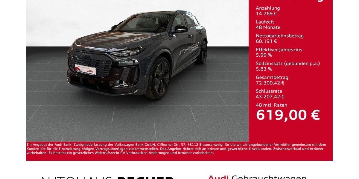 Audi Q6 e-tron 10.000 km 74.960 &euro; Wesel 46485