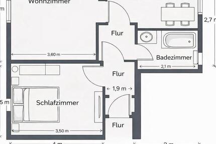 Wohnung Essen Stadtbezirk III - 2 Zimmer, 47 m&sup2;, 650&euro; | Angebot:25922832