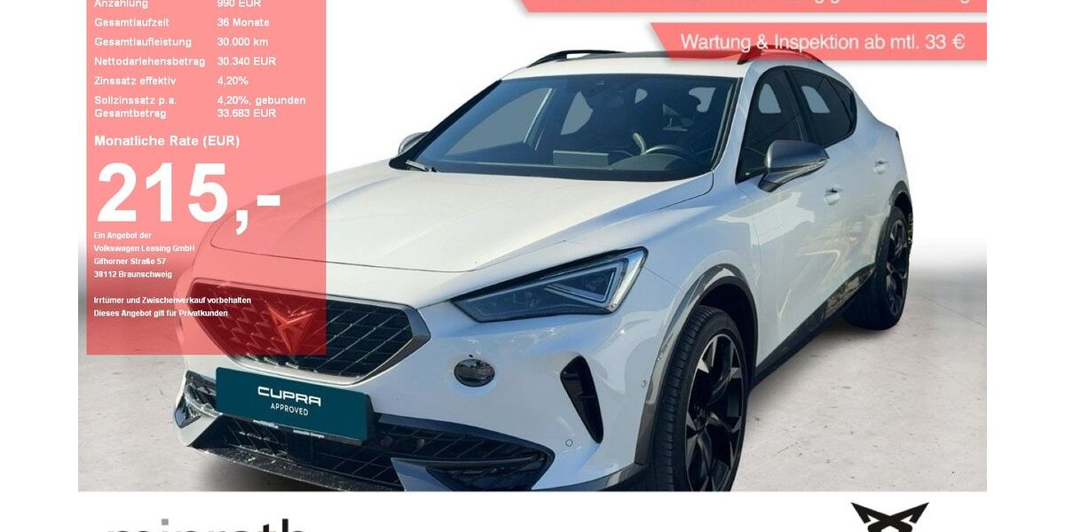 Cupra Formentor 32.390 km 30.340 &euro; Moers-Hülsdonk 47441