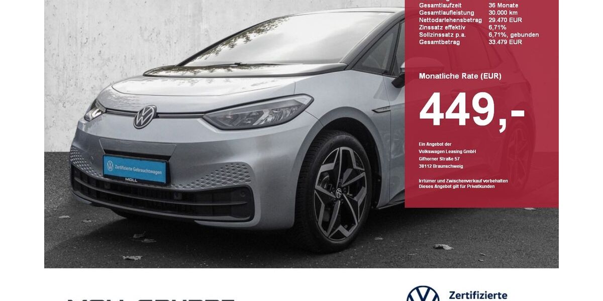 VW ID.3 1.437 km 27.690 &euro; Düsseldorf 40474