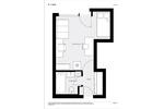 Etagenwohnung Düsseldorf Stadtbezirk 5 - 1 Zimmer, 22 m&sup2;, 90.000&euro; | Angebot:26728980