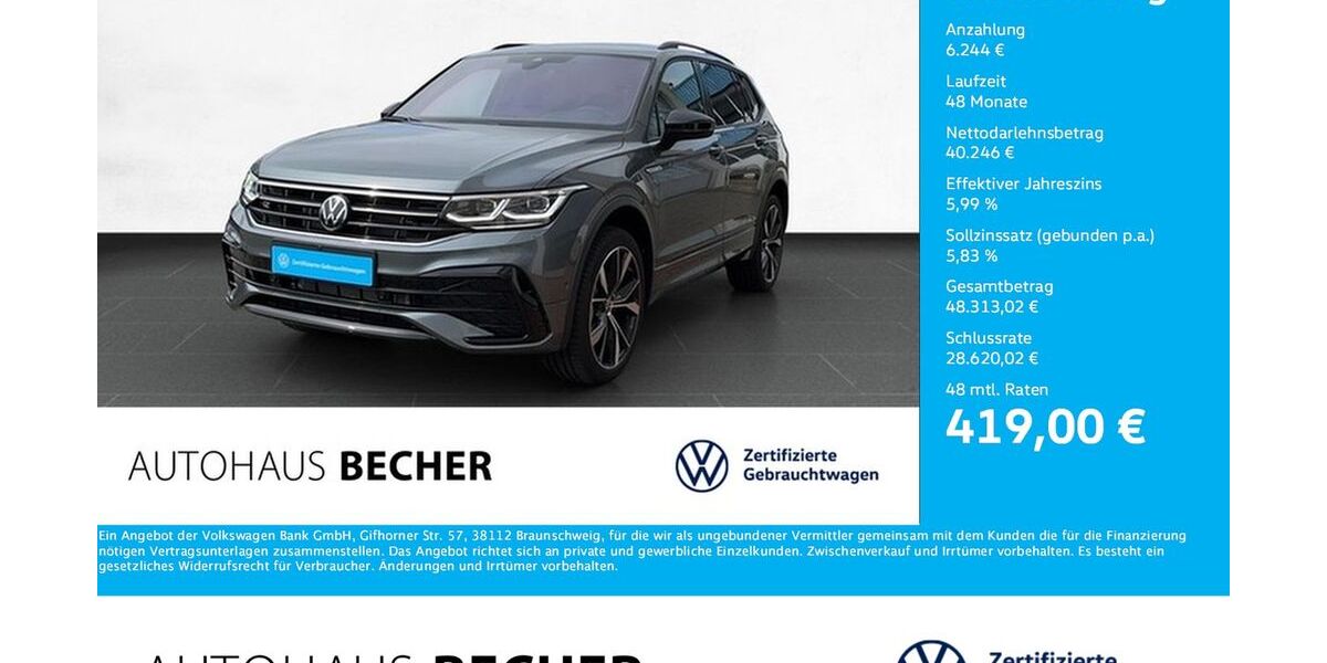 VW Tiguan Allspace 28.288 km 46.490 &euro; Wesel 46485