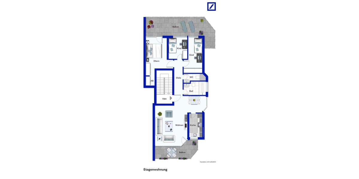 Etagenwohnung Düsseldorf Gerresheim - 4 Zimmer, 98 m&sup2;, 340.000&euro; | Angebot:25685672