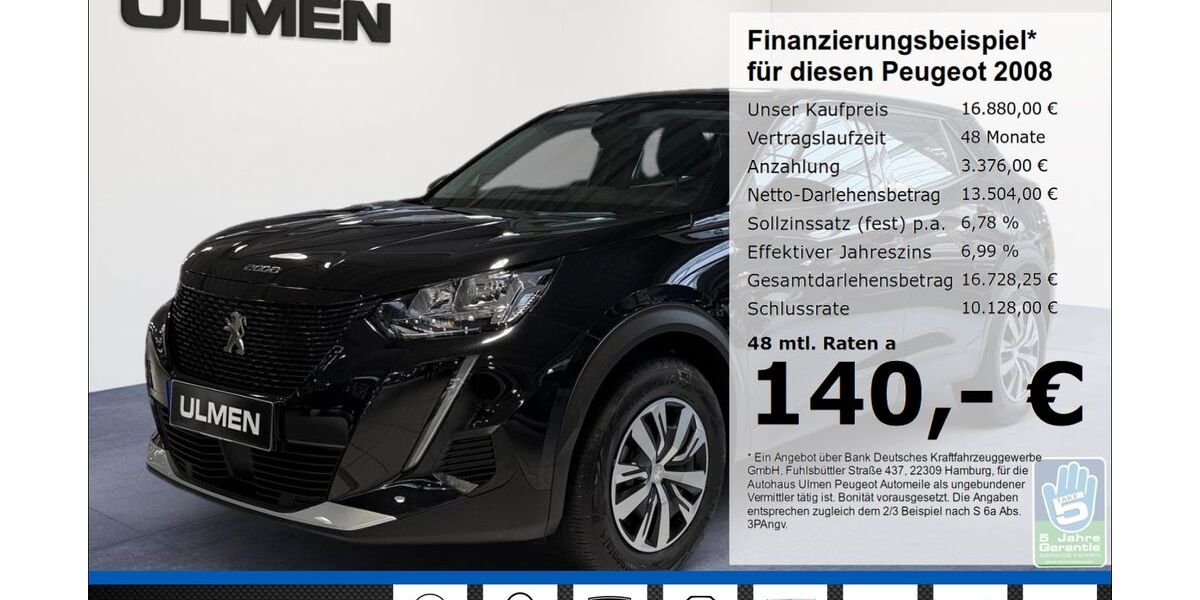 Peugeot 2008 52.378 km 16.880 &euro; Düsseldorf 40233