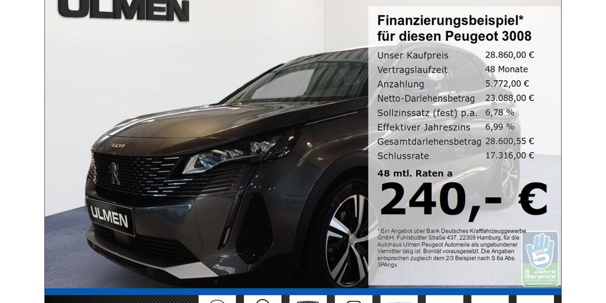 Peugeot 3008 27.945 km 28.860 &euro; Düsseldorf 40233