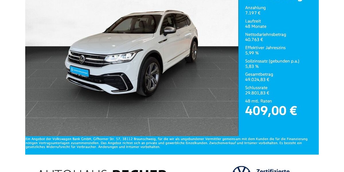 VW Tiguan Allspace 19.610 km 47.960 &euro; Wesel 46485