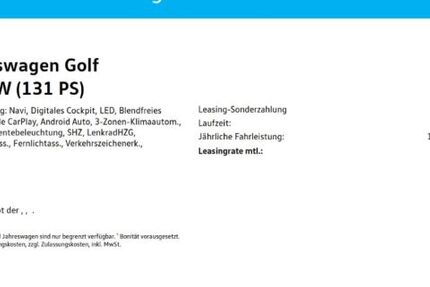 VW Golf 65.980 km 19.990 &euro; Mülheim 45478