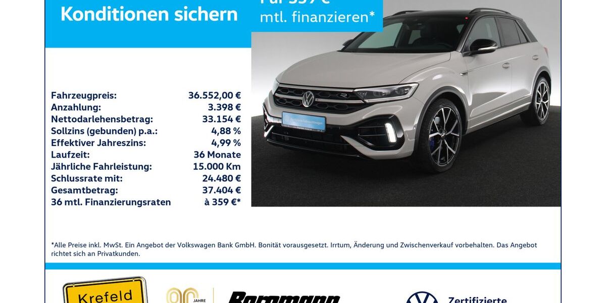 VW T-Roc 34.675 km 35.993 &euro; Krefeld 47803