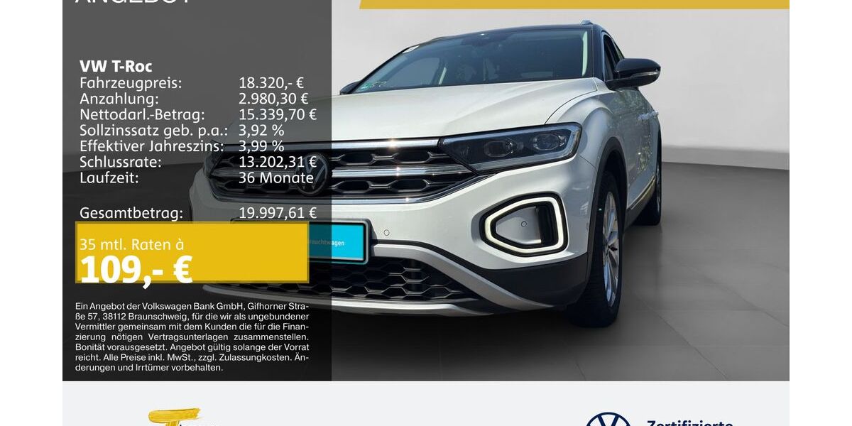 VW T-Roc 65.849 km 18.320 &euro; Oberhausen 46047