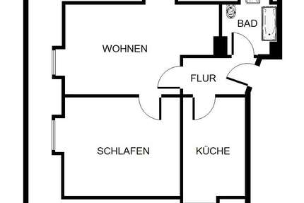 Wohnung Gelsenkirchen Scholven - 2 Zimmer, 39 m&sup2;, 299&euro; | Angebot:23419700