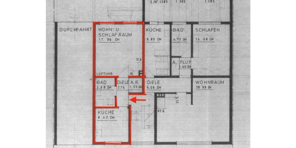 Erdgeschoßwohnung Oberhausen Schmachtendorf - 2 Zimmer, 35 m&sup2;, 315&euro; | Angebot:25944829