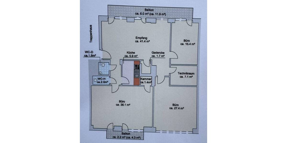 Gewerbeobjekt Düsseldorf Golzheim - 2.340&euro; | Angebot:25997884
