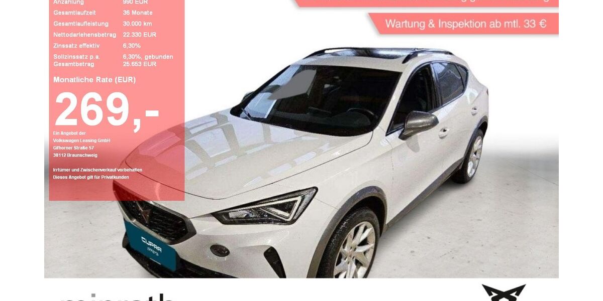 Cupra Formentor 99.153 km 22.330 &euro; Moers-Hülsdonk 47441
