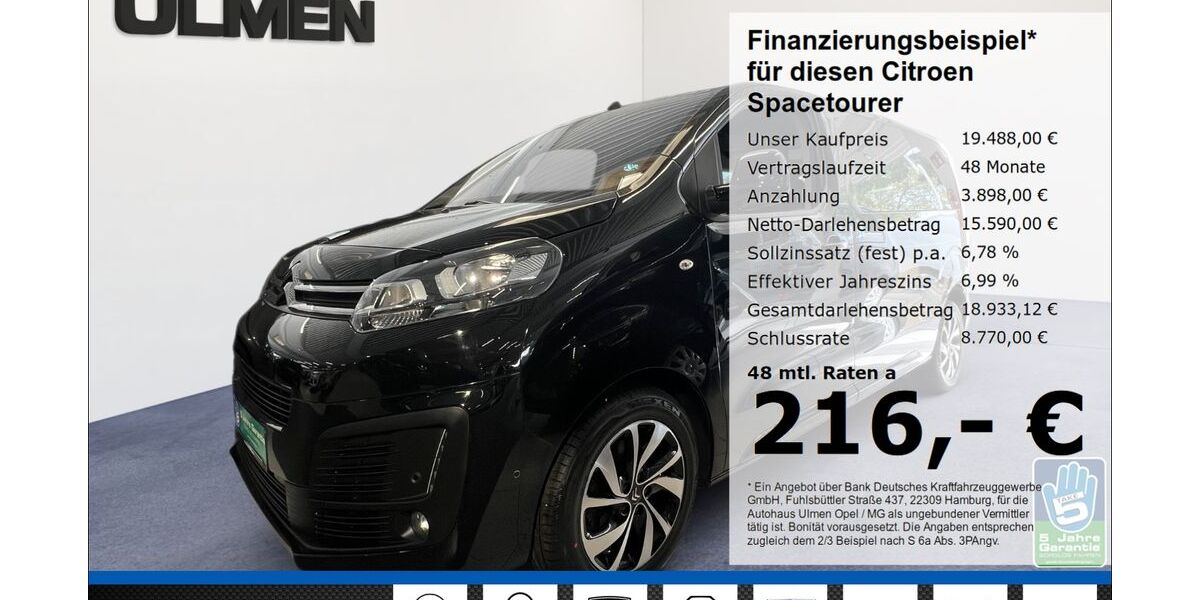 Citroen SpaceTourer 119.820 km 19.488 &euro; Düsseldorf 40231