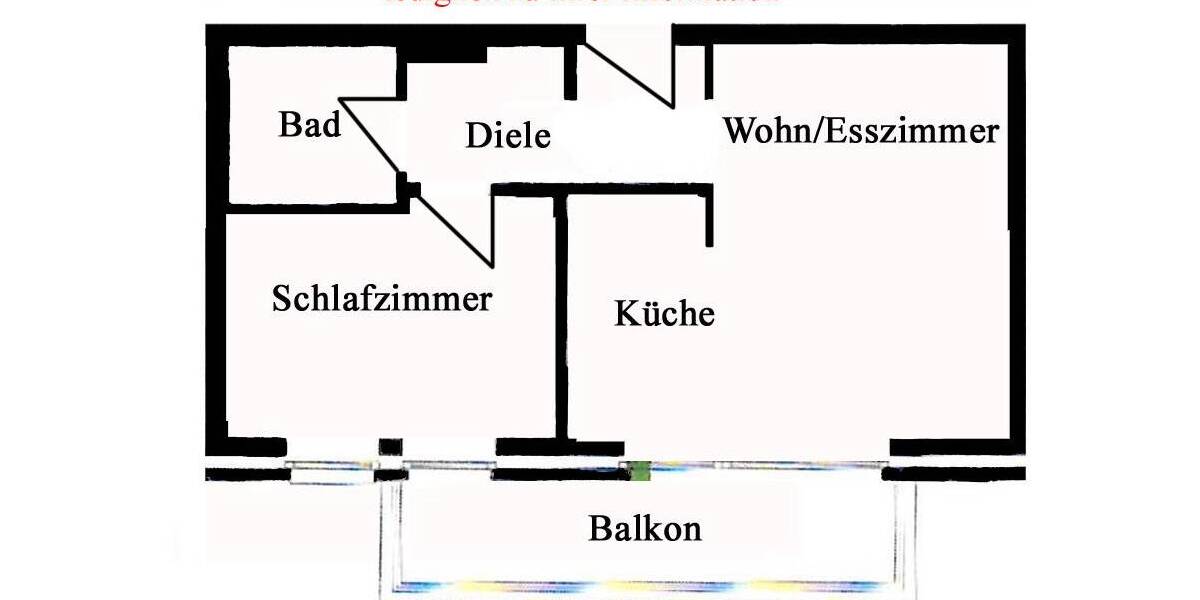 Etagenwohnung Nettetal Lobberich - 2 Zimmer, 43 m&sup2;, 548&euro; | Angebot:25939592