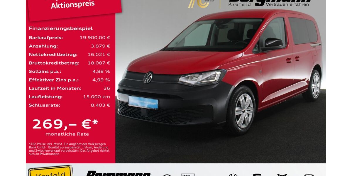 VW Caddy 74.254 km 19.900 &euro; Krefeld 47803