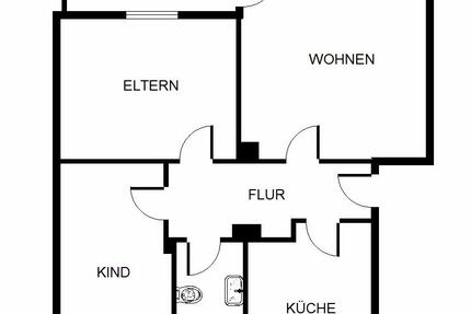Wohnung Gelsenkirchen Gelsenkirchen-Nord - 3 Zimmer, 67 m&sup2;, 479&euro; | Angebot:24852332