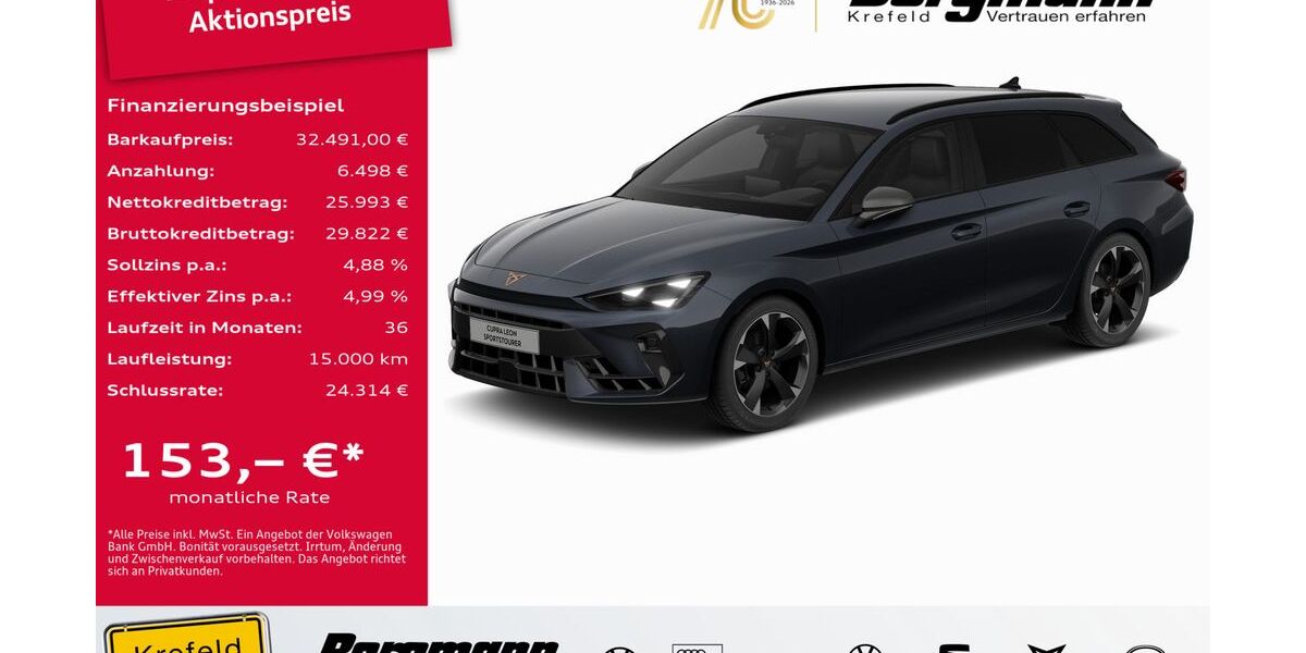 Cupra Leon 1.010 km 31.772 &euro; Krefeld 47803