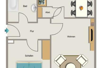 Wohnung Dinslaken Lohberg - 2.5 Zimmer, 49 m&sup2;, 332&euro; | Angebot:26170258