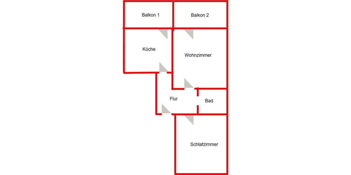 Etagenwohnung Viersen Hülsdonk - 2 Zimmer, 58 m&sup2;, 465&euro; | Angebot:25962707