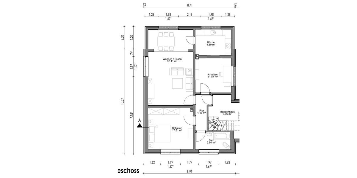 Etagenwohnung Oberhausen Alsfeld - 3.5 Zimmer, 85 m&sup2;, 930&euro; | Angebot:24631679