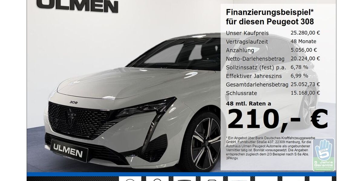 Peugeot 308 30.725 km 25.280 &euro; Düsseldorf 40233