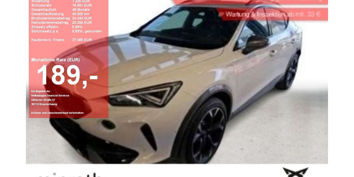 Cupra Formentor 35.546 km 27.480 &euro; Moers-Hülsdonk 47441