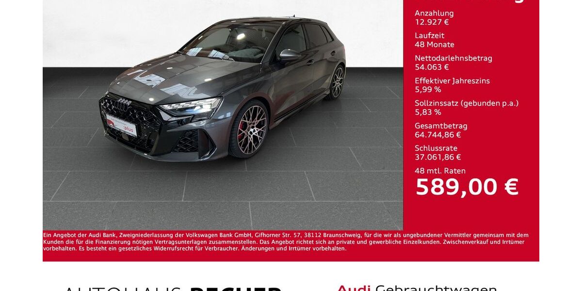 Audi RS3 9.737 km 66.990 &euro; Wesel 46485