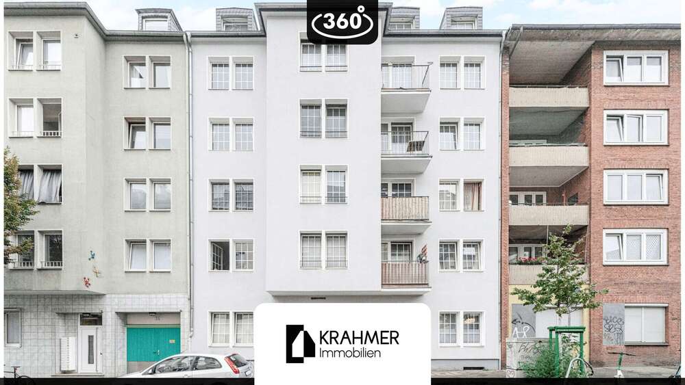 Etagenwohnung Düsseldorf Flingern Süd - 2 Zimmer, 62 m&sup2;, 269.000&euro; | Angebot:27334415