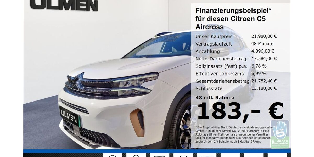 Citroen C5 Aircross 23.230 km 20.750 &euro; Ratingen 40880