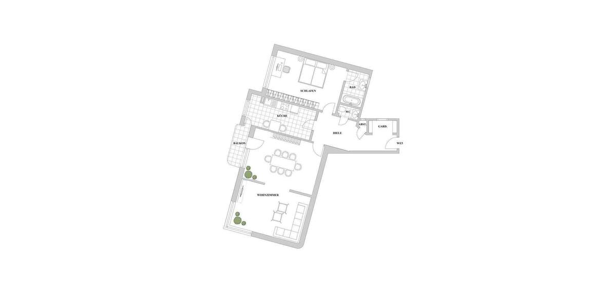 Etagenwohnung Düsseldorf Düsseltal - 3 Zimmer, 98 m&sup2;, 530.000&euro; | Angebot:25683596