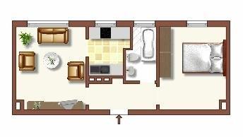 Etagenwohnung Duisburg Huckingen - 2 Zimmer, 41 m&sup2;, 409&euro; | Angebot:25974808