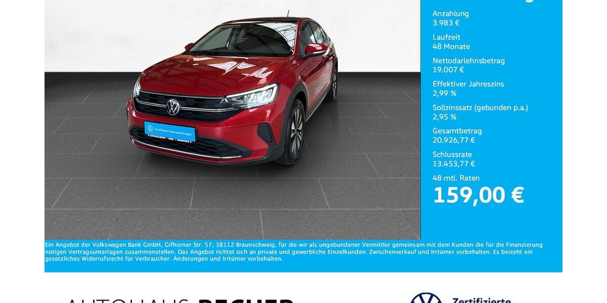 VW Taigo 8.093 km 22.990 &euro; Wesel 46485