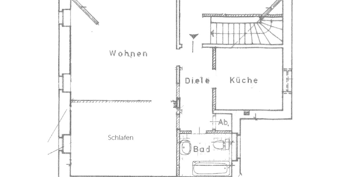 Dachgeschoßwohnung Oberhausen - 2 Zimmer, 51 m&sup2;, 469&euro; | Angebot:25644833
