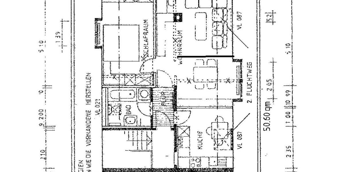 Dachgeschoßwohnung Dinslaken Lohberg - 3 Zimmer, 51 m&sup2;, 400&euro; | Angebot:25612911