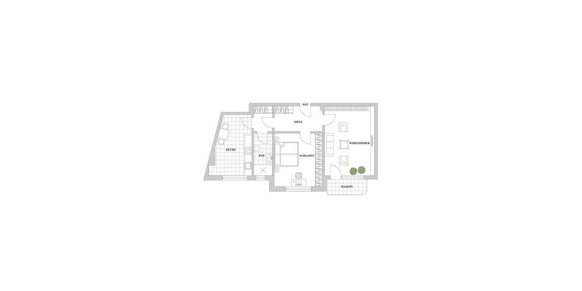 Etagenwohnung Düsseldorf Düsseltal - 2 Zimmer, 72 m&sup2;, 349.000&euro; | Angebot:26741612