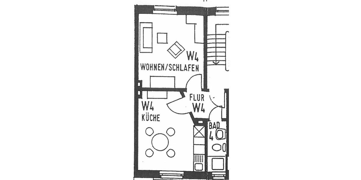 Etagenwohnung Krefeld Fischeln - 1 Zimmer, 35 m&sup2;, 460&euro; | Angebot:25935464