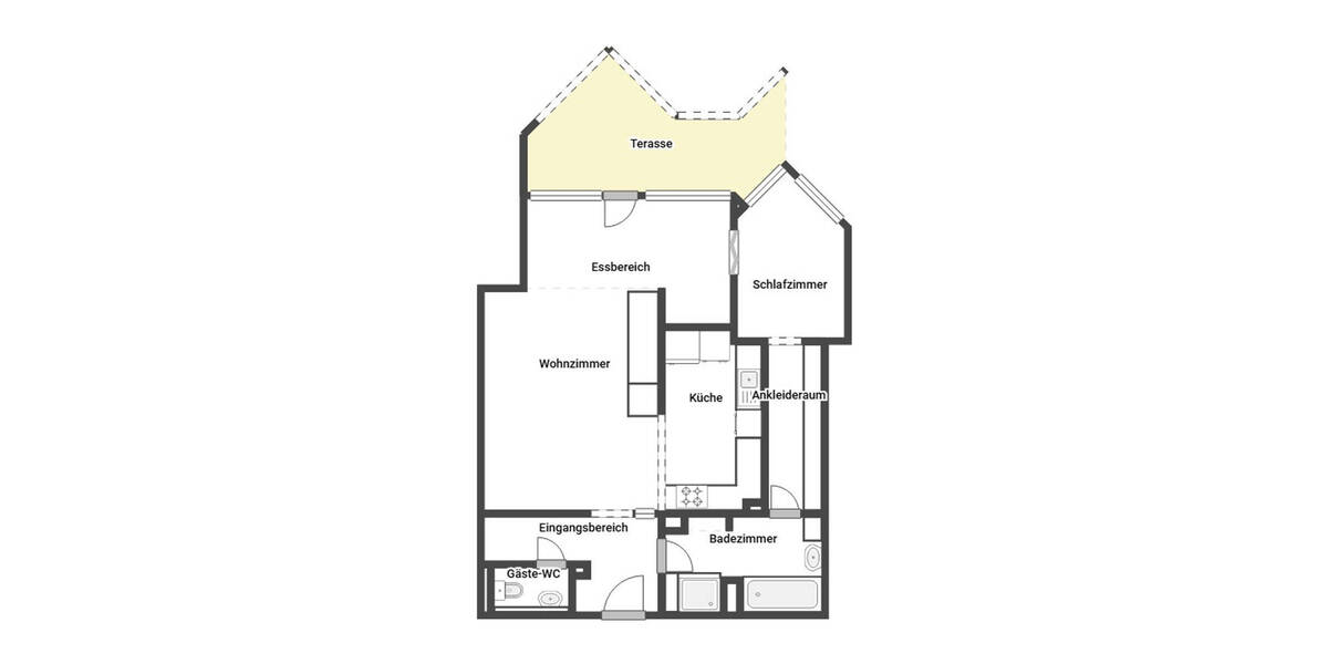 Etagenwohnung Krefeld Bockum - 2 Zimmer, 65 m&sup2;, 120.000&euro; | Angebot:26731219