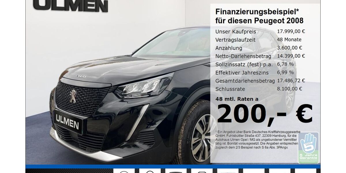 Peugeot 2008 17.430 km 17.999 &euro; Düsseldorf 40231