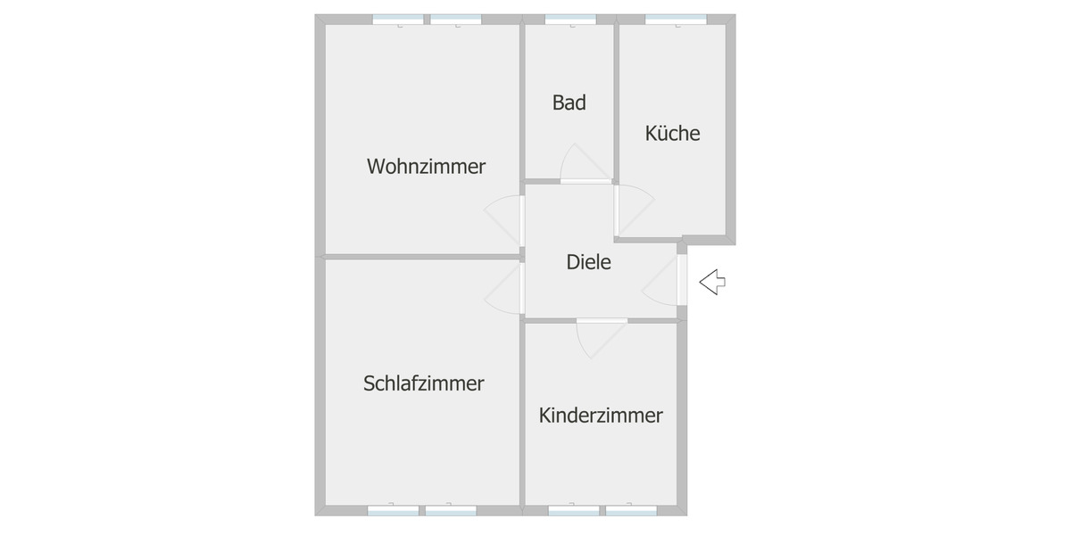 Etagenwohnung Duisburg Duisburg-Mitte - 3 Zimmer, 67 m&sup2;, 499&euro; | Angebot:25881195