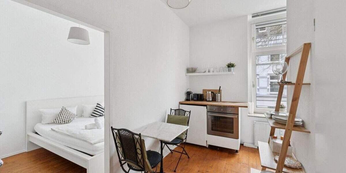 Etagenwohnung Düsseldorf Oberbilk - 2 Zimmer, 38 m&sup2;, 215.000&euro; | Angebot:25687715
