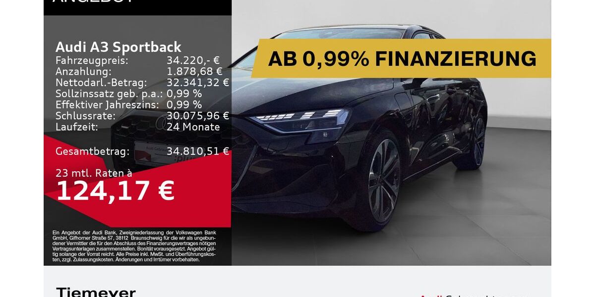 Audi A3 43.051 km 34.220 &euro; Oberhausen 46047