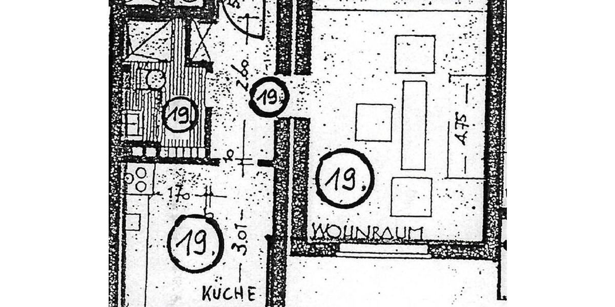 Etagenwohnung Oberhausen Alsfeld - 1 Zimmer, 33 m&sup2;, 394&euro; | Angebot:25941122