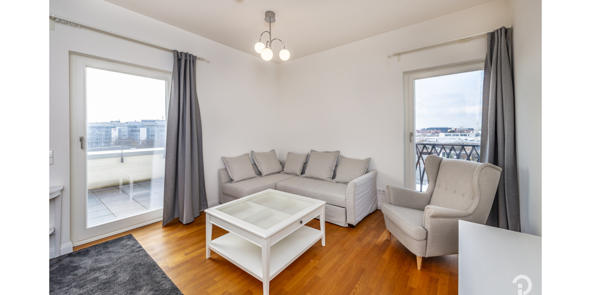 Wohnen in hochwertigem Ambiente mit internationalem Flair. Möblierte 2 Zimmer-Dachterrassen-Wohnung - Einfamilienhaus Düsseldorf Heerdt | Angebot:26645368