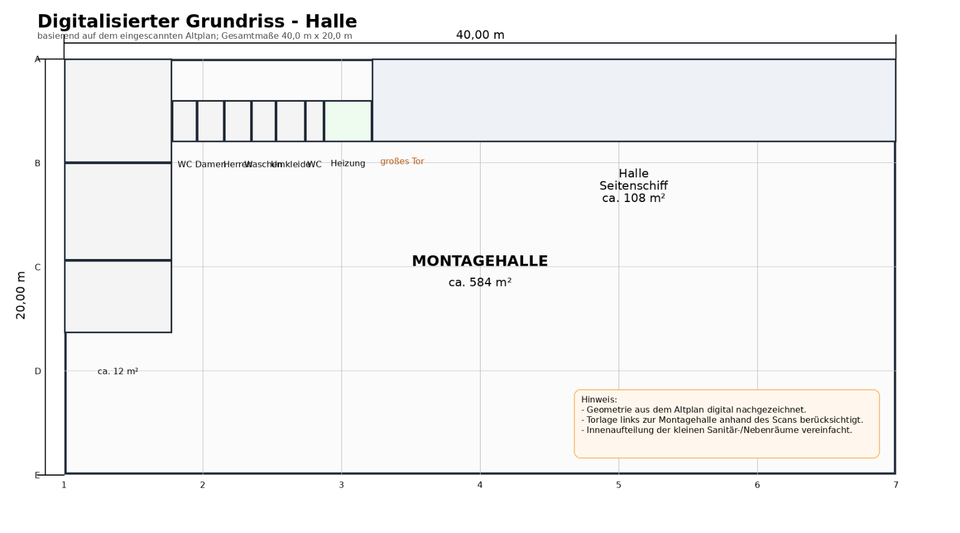 Gewerbeobjekt Dinslaken Hiesfeld - 10&euro; | Angebot:25405834