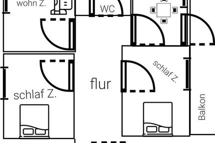 Wohnung Oberhausen Osterfeld - 3 Zimmer, 69 m&sup2;, 115.000&euro; | Angebot:26754347