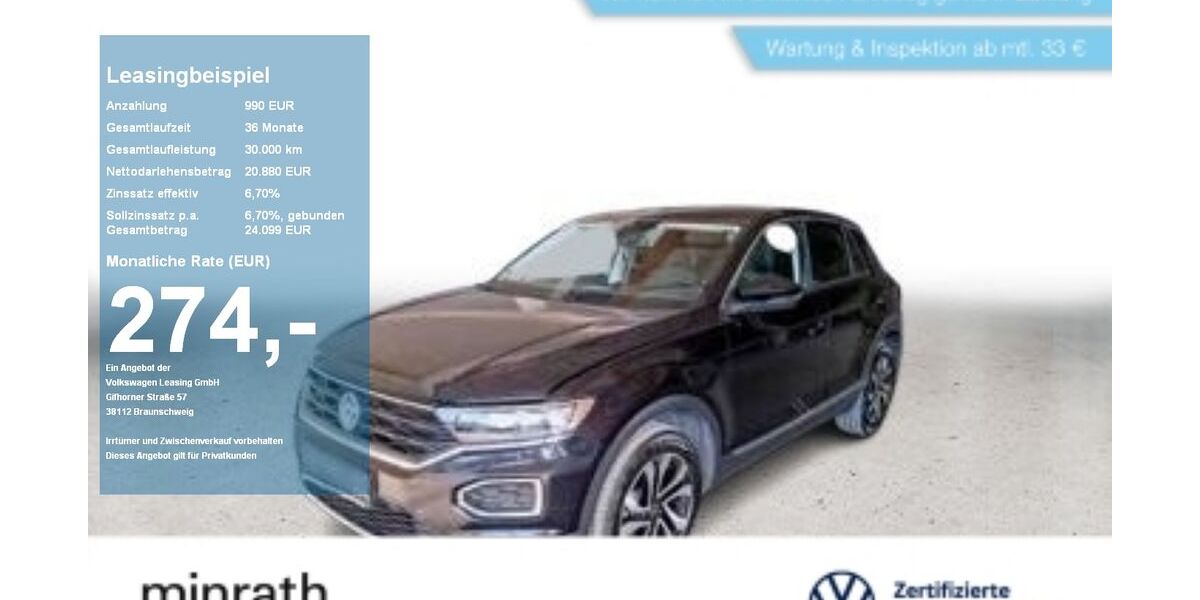 VW T-Roc 100.166 km 20.860 &euro; Moers 47441