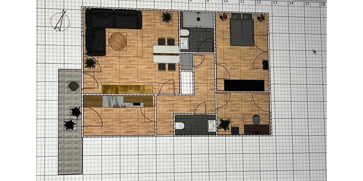 Etagenwohnung Krefeld Cracau - 3 Zimmer, 62 m&sup2;, 167.400&euro; | Angebot:26404567