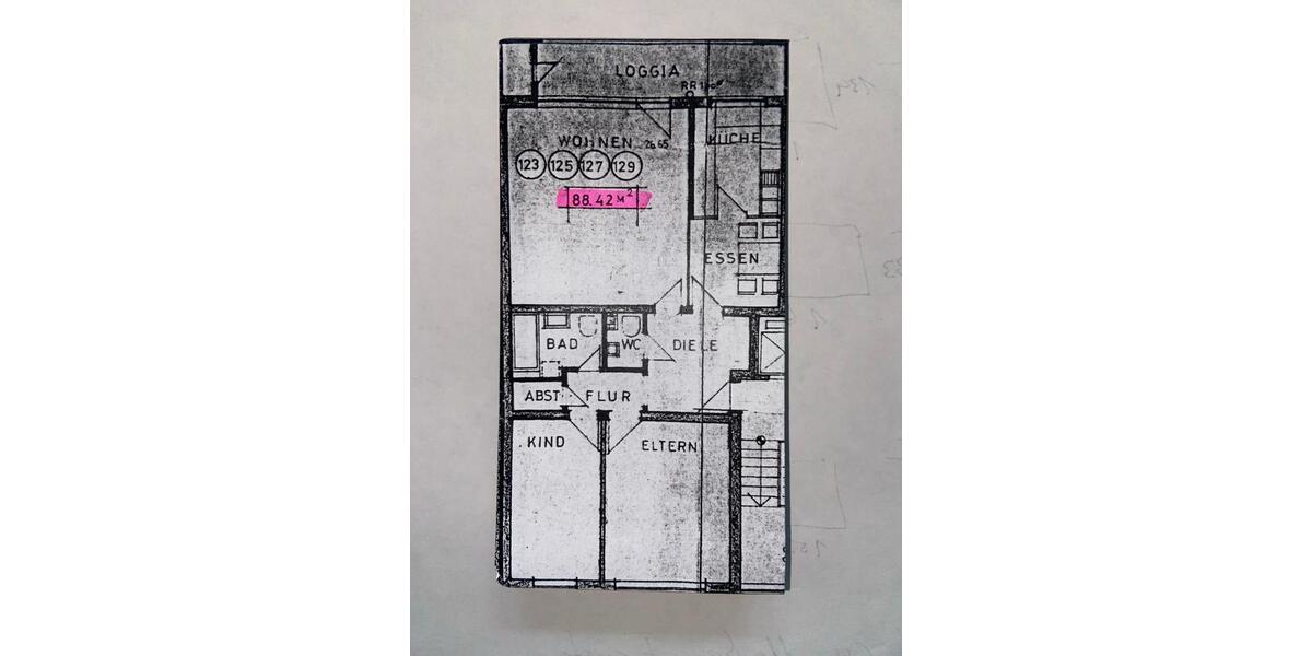 Etagenwohnung Düsseldorf Stadtbezirk 3 - 3 Zimmer, 88 m&sup2;, 395.000&euro; | Angebot:26058819